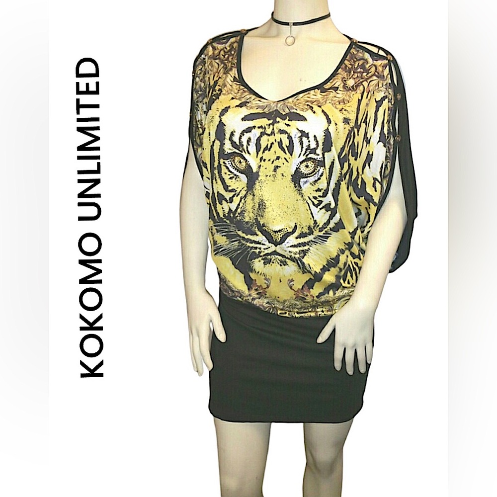 ✨Tiger Print Dress Size L